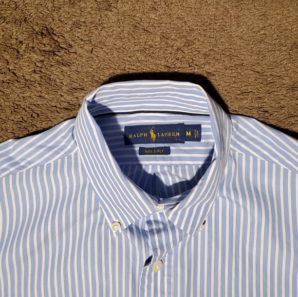 Polo Ralph Lauren Blue Striped Men's Shirt - Picture 2 of 3